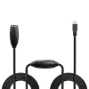 Lindy 43156 USB-3.0-Aktivverlängerungskabel, USB-A-Stecker auf USB-A-Buchse, 10 m, USB 3.2 Gen 1, 5 Gbit/s, schwarz