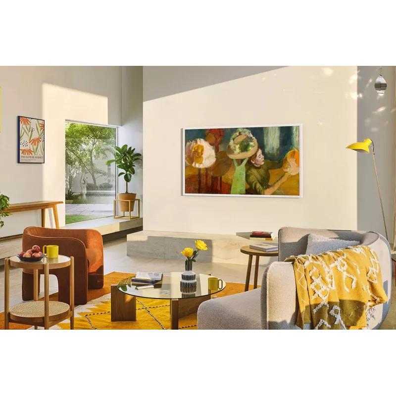 Samsung The Frame GQ55LS03FAUXZG 55 Zoll (139,7 cm) QLED 4K UHD Smart-TV, Art Mode, 100 Hz, HDR10+, WLAN, Bluetooth, One Connect Box, Schwarz