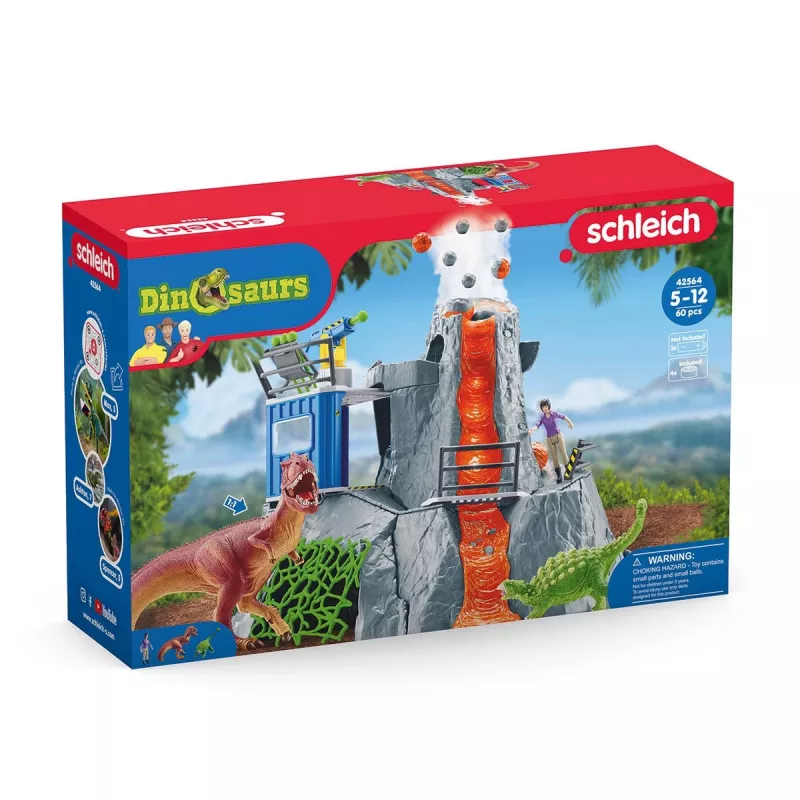 Schleich Dinosaurier Vulkan-Expeditions-Basislager mehrfarbig 42564
