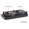 Kühlsystem Alphacool 24831 Silikon Schwarz 14cm Lüfter