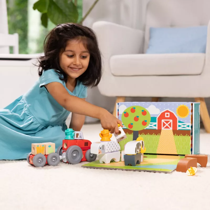 Melissa & Doug MDT BBN Blockables Farm GML, 2 Jahr(e), 56 Stück(e), Kunststoff, Holz