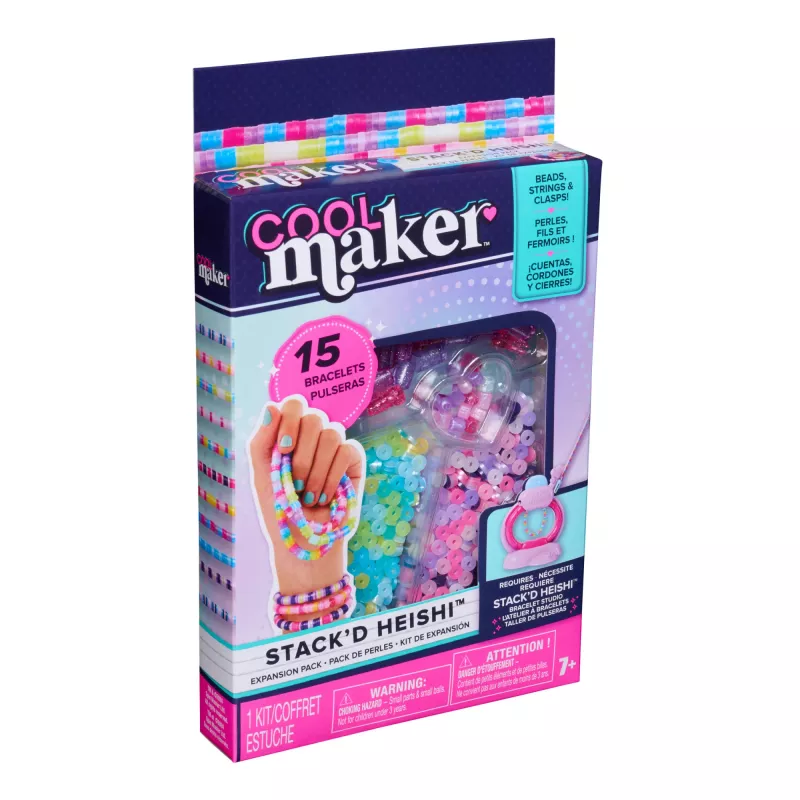 Spin Master Cool Maker Stack'd Heishi 6073900 Armband-Nachfüllset zum Basteln, ab 7 Jahren