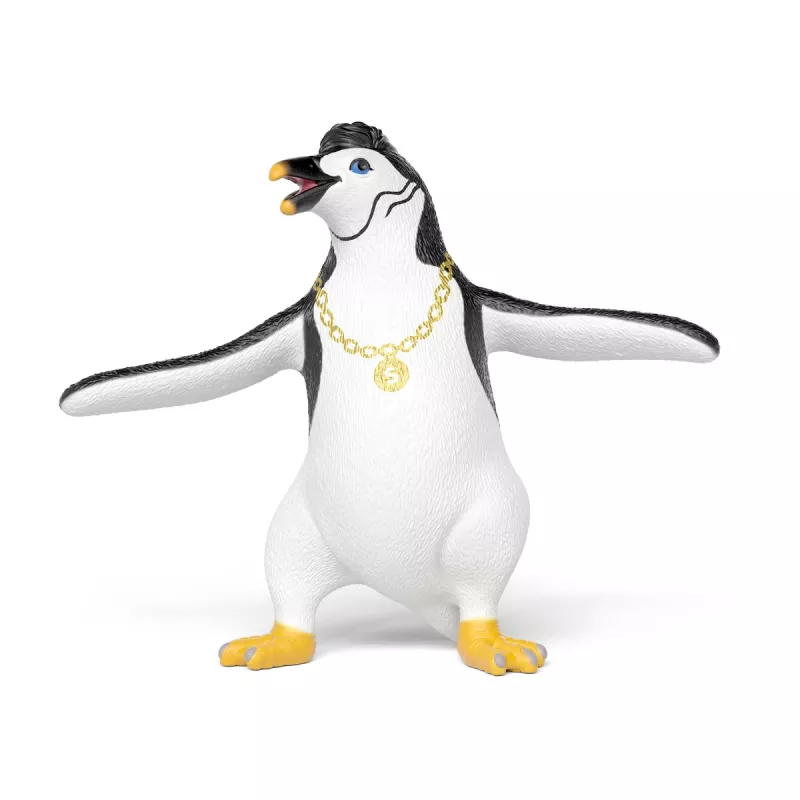 schleich Juri der Pinguin mit Halskette, 3 Jahr(e), Mehrfarbig, Kunststoff