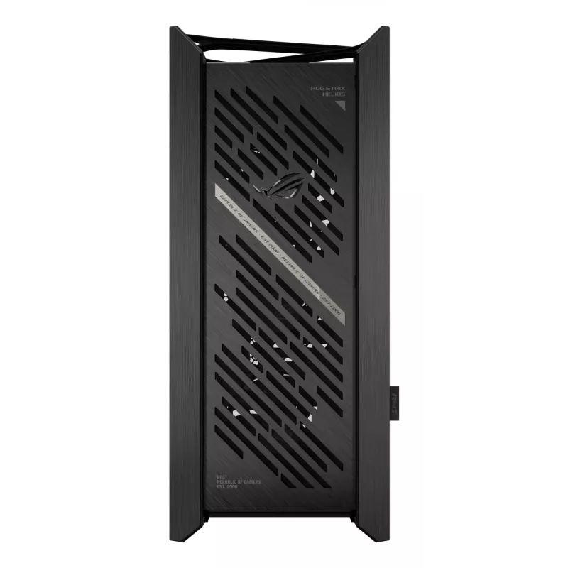 ASUS ROG Strix Helios II GX601S PC-Gehäuse, Midi-Tower, E-ATX, gehärtetes Glas, Aura Sync RGB, 4x 140-mm-Lüfter, USB-C, Schwarz