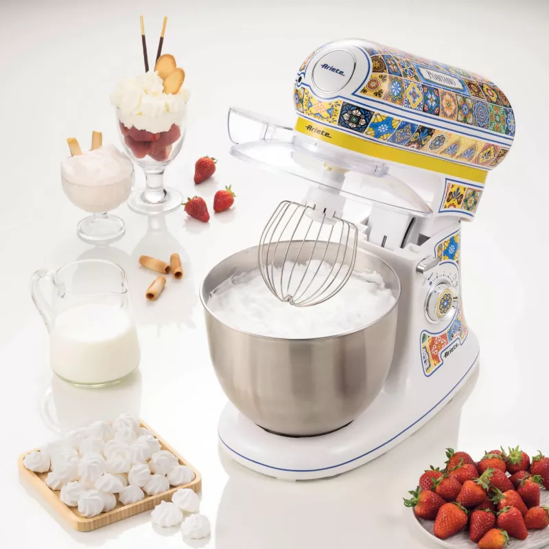 Ariete 1588/0P Positano Planeten-Küchenmaschine, 5,5 l, 2400 W, mehrfarbig