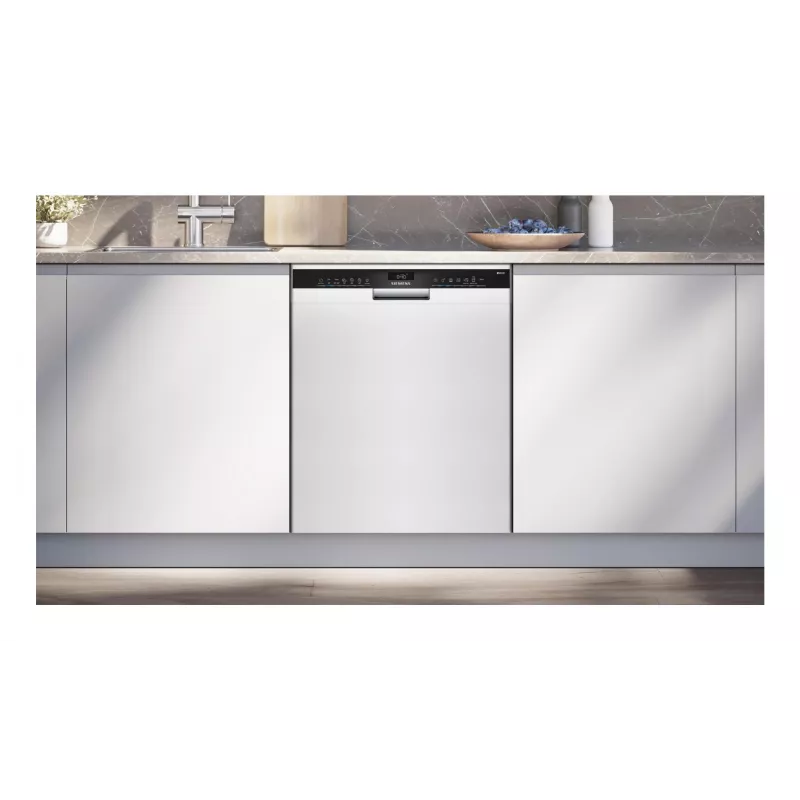 Unterbaufähiger Geschirrspüler Siemens SN43HW03TE, 13 Maßgedecke, 60 cm, Weiß, 46 dB, Home Connect