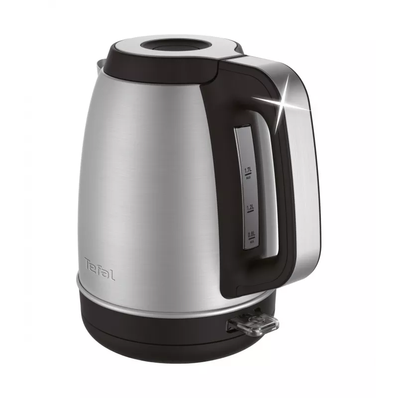 Tefal KI280D Wasserkocher 1,7 l 2400 W Schwarz, Edelstahl