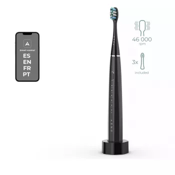 Sonic Electric Toothbrush AENO DB2S Schwarz 4 Modes 46000rpm