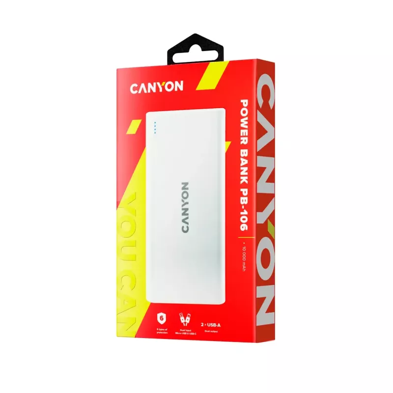 Tragbares Ladegerät Canyon PB-106 10000 mAh