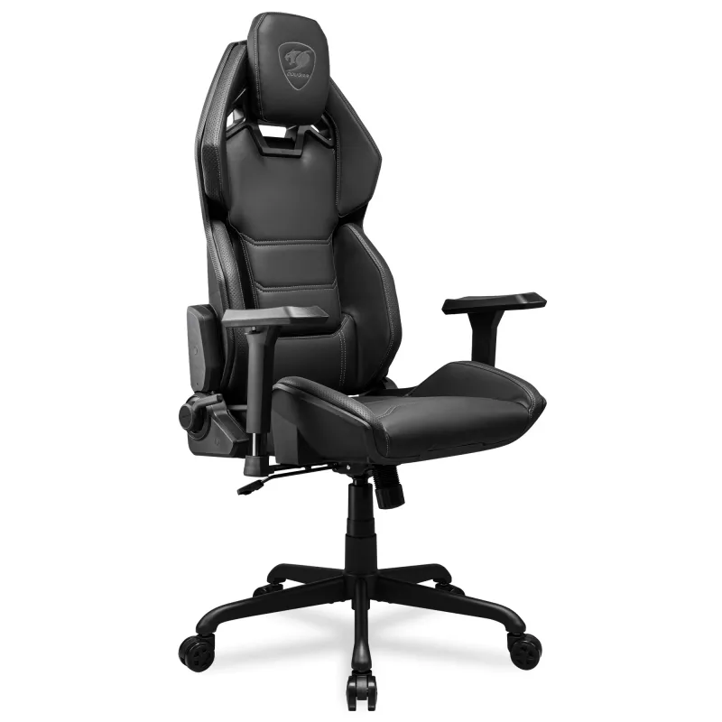 COUGAR HOTROD CGR-ARX-BLB Gaming-Stuhl, Kunstleder, 3D-Armlehnen, bis 136 kg, schwarz