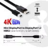 Club 3D CAC-2163 Mini-DisplayPort-auf-DisplayPort-1.2-HBR2-Kabel, Stecker/Stecker, 2 m (6,56 ft), 4K60Hz