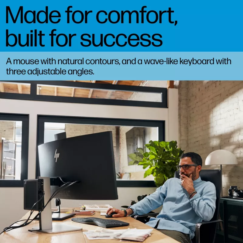 HP 685 Comfort Dual-Mode Tastatur- und Maus-Set Full-Size Wireless Bluetooth