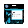 HP 70 Matt-Schwarz und Cyan Druckkopf