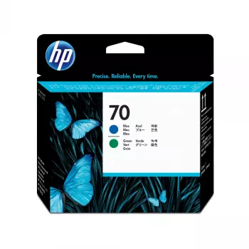 HP 70 Blauer und grüner DesignJet Druckkopf