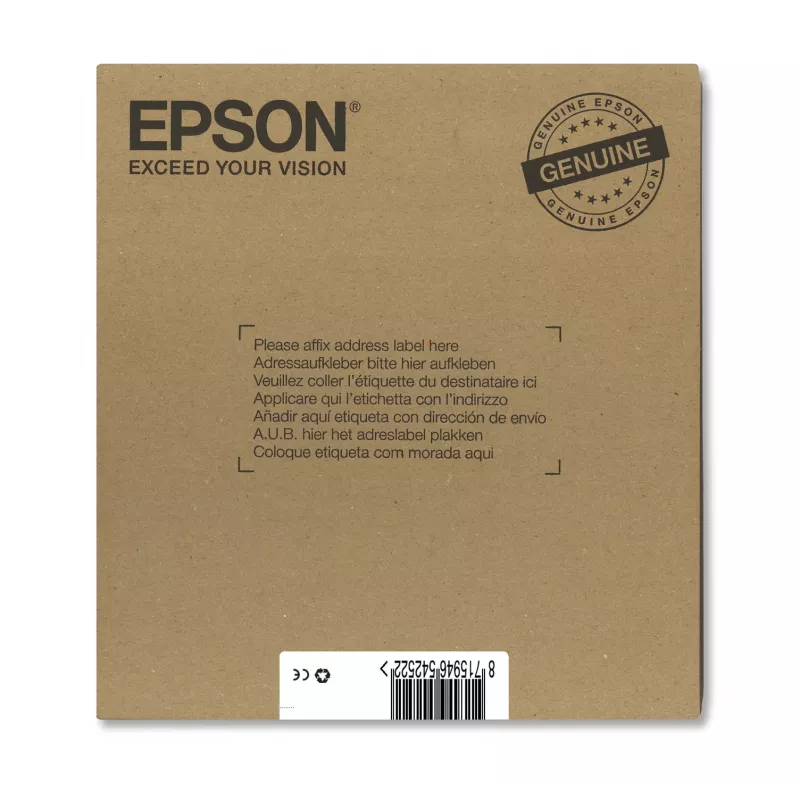 Epson Multipack 4-Farben T071 EasyMail, Standard Yield, Schwarz, Cyan, Magenta, Gelb, 7,4 ml, 5,5 ml, 1 Stk., Multipack