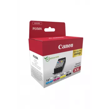 Canon 1998C006 Tintenpatrone 4 Stück Original Schwarz, Cyan, Magenta, Gelb