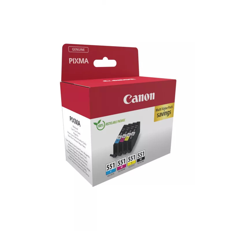 Canon 6509B016 Tintenpatrone 4 Stk. Original Schwarz, Cyan, Magenta, Gelb