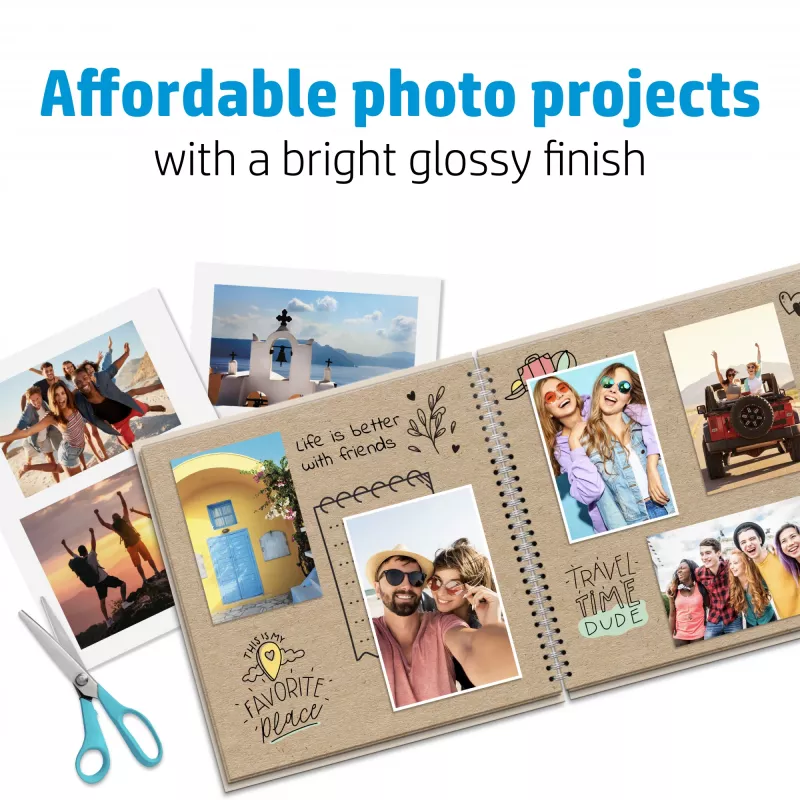 HP Everyday Fotopapier, glänzend, 200 g/m², A4 (210 x 297 mm), 100 Blatt