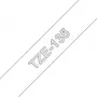 Brother TZe-135 laminiertes Schriftband, 12 mm x 8 m, weiß auf transparent