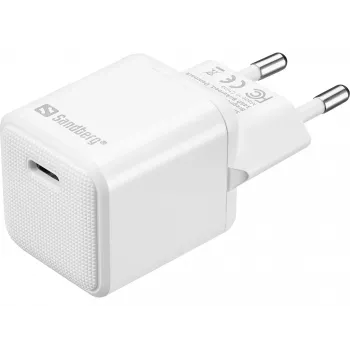 Sandberg USB-C AC Charger PD20W SAVER, Innenbereich, AC, 12 V, 3 A, Weiß