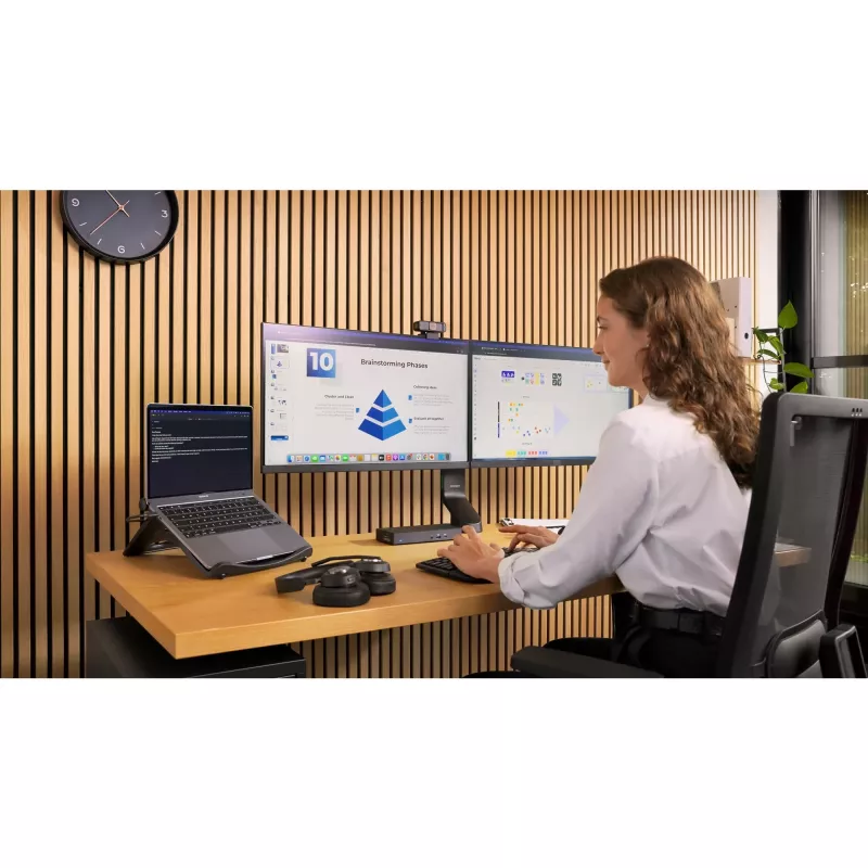 Kensington SmartFit platzsparender Dual-Monitorarm