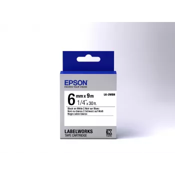 Epson Label Cartridge Standard LK-2WBN Schwarz/Weiß 6mm (9m)