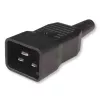 Techly 023776 19-Zoll 1U Rack-PDU, 12x C13, C20-Stecker, Schalter, 2 m, Schwarz