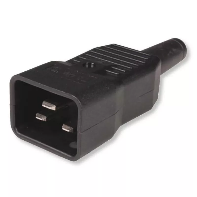 Techly 023776 19-Zoll 1U Rack-PDU, 12x C13, C20-Stecker, Schalter, 2 m, Schwarz