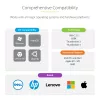 StarTech.com USB-C-Multiport-Adapter – 4K 60Hz HDMI – HDR – 2-Port 5Gbps USB 3.0 Hub – 100W Power Delivery Pass-Through – GbE – Works with Chromebook zertifiziert – Windows/macOS