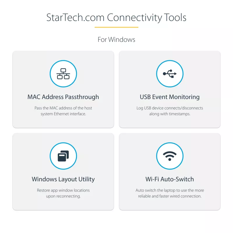 StarTech.com USB-C-Multiport-Adapter – 4K 60Hz HDMI – HDR – 2-Port 5Gbps USB 3.0 Hub – 100W Power Delivery Pass-Through – GbE – Works with Chromebook zertifiziert – Windows/macOS