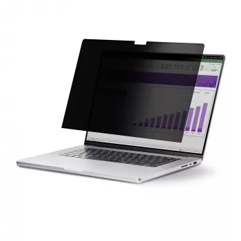 StarTech.com 16-Zoll MacBook Pro 21/23 Laptop-Privacy-Screen, entfernbarer und umkehrbarer Anti-Glare-Privacy-Filter, magnetischer Laptop-Bildschirmschutz mit 51 % Blaulichtreduzierung