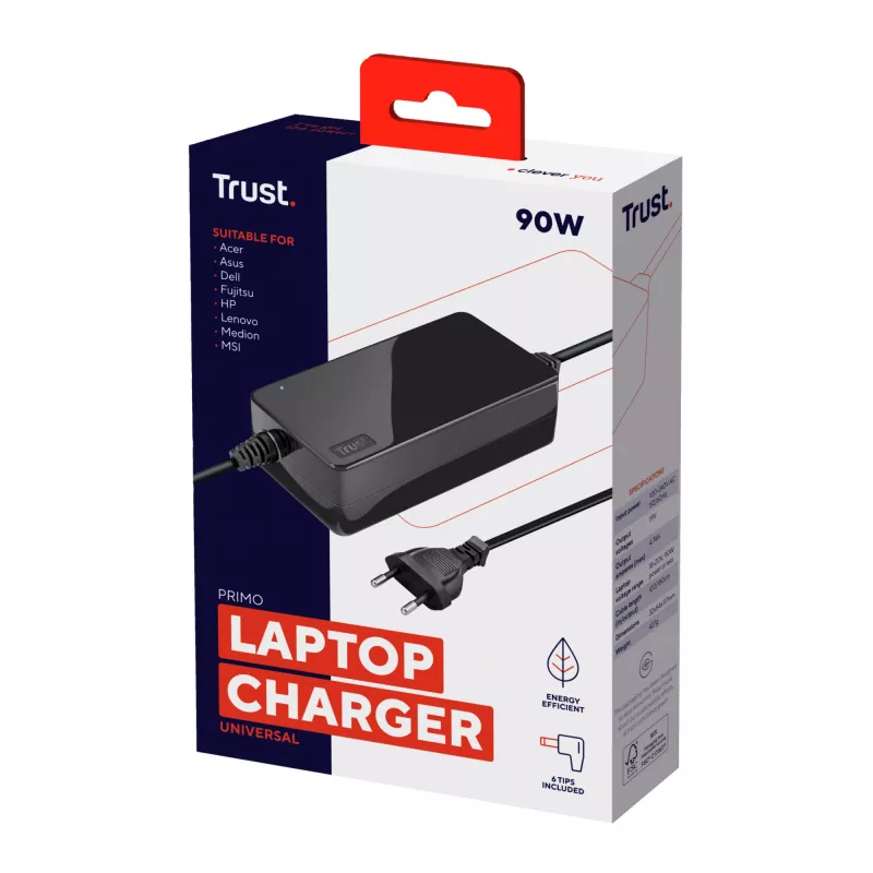 Trust Primo Universal 90W Laptop-Ladegerät