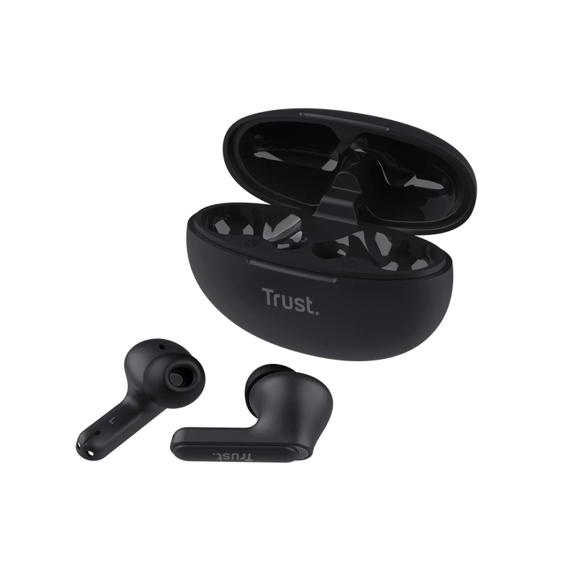 Trust Yavi Headset True Wireless Stereo (TWS) In-Ear Anrufe/Musik USB Typ-C Bluetooth Schwarz