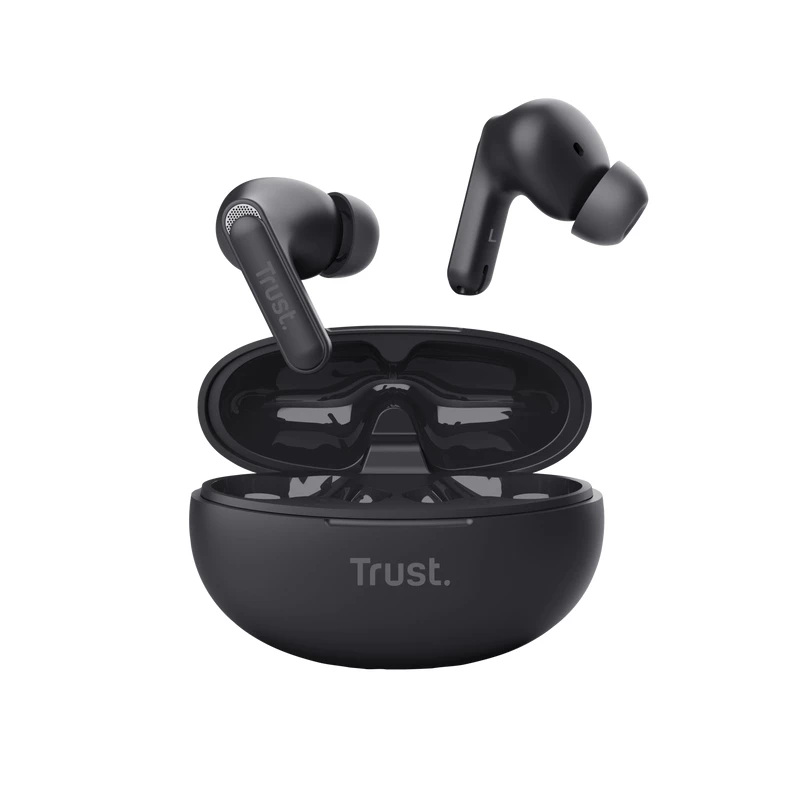 Trust Yavi Headset True Wireless Stereo (TWS) In-Ear Anrufe/Musik USB Typ-C Bluetooth Schwarz