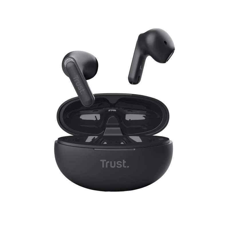 Trust Yavi Headset True Wireless Stereo (TWS) In-Ear Anrufe/Musik USB Type-C Bluetooth Schwarz