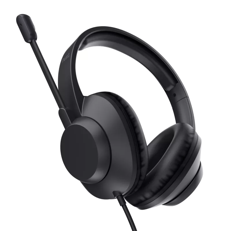 Trust Ayda Max USB Headset Kabelgebunden Head-Band Office/Call Center USB Typ-C / USB Typ-A Schwarz