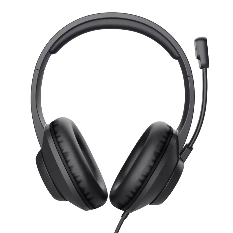Trust Ayda Max USB Headset Kabelgebunden Head-Band Office/Call Center USB Typ-C / USB Typ-A Schwarz