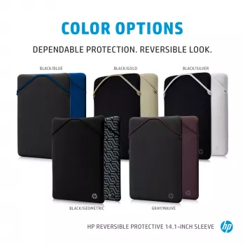 HP Reversible Protective 14,1-Zoll Mauve Laptop-Sleeve, Sleeve-Hülle, 160 g