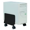Techly ICA-CS 34 CPU-/PC-Halterung mit Rollen, verstellbar, Metall, Schwarz