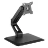 Techly ICA-LCD 35TS Tischständer für Touchscreen-Monitore, 17–32 Zoll, bis 10 kg, VESA 75x75/100x100, Gasfeder, Schwarz