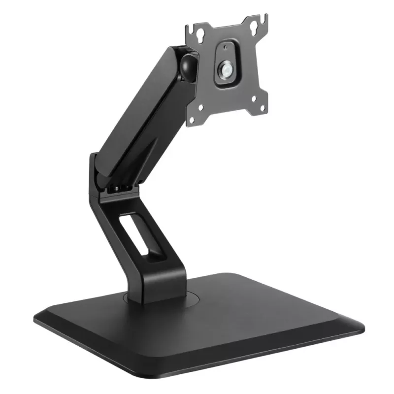Techly ICA-LCD 35TS Tischständer für Touchscreen-Monitore, 17–32 Zoll, bis 10 kg, VESA 75x75/100x100, Gasfeder, Schwarz