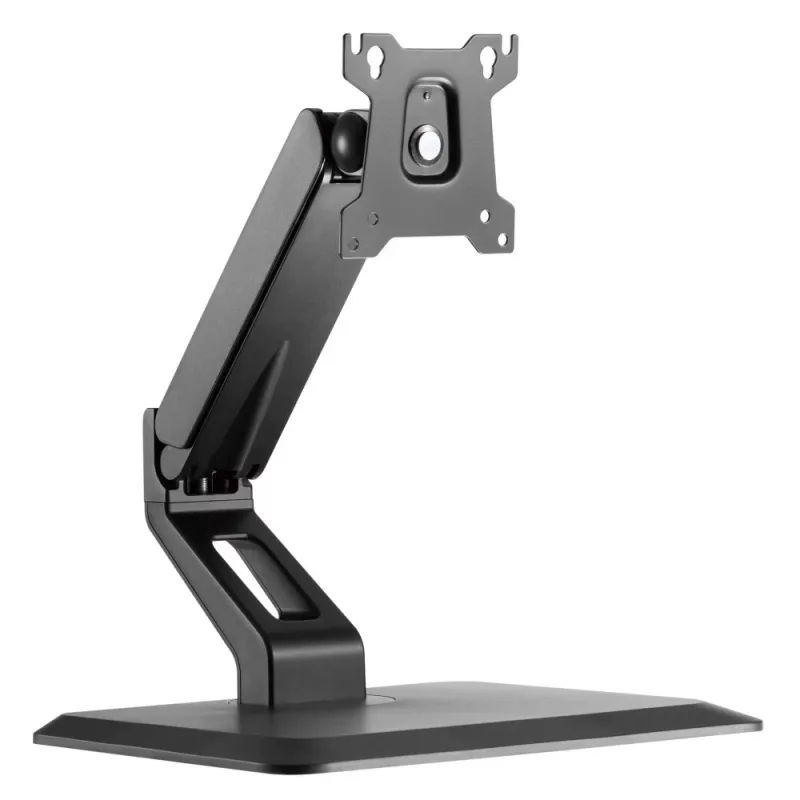 Techly ICA-LCD 35TS Tischständer für Touchscreen-Monitore, 17–32 Zoll, bis 10 kg, VESA 75x75/100x100, Gasfeder, Schwarz