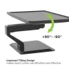 Techly ICA-LCD 35TS Tischständer für Touchscreen-Monitore, 17–32 Zoll, bis 10 kg, VESA 75x75/100x100, Gasfeder, Schwarz