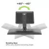 Techly ICA-LCD 35TS Tischständer für Touchscreen-Monitore, 17–32 Zoll, bis 10 kg, VESA 75x75/100x100, Gasfeder, Schwarz