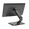Techly ICA-LCD 35TS Tischständer für Touchscreen-Monitore, 17–32 Zoll, bis 10 kg, VESA 75x75/100x100, Gasfeder, Schwarz