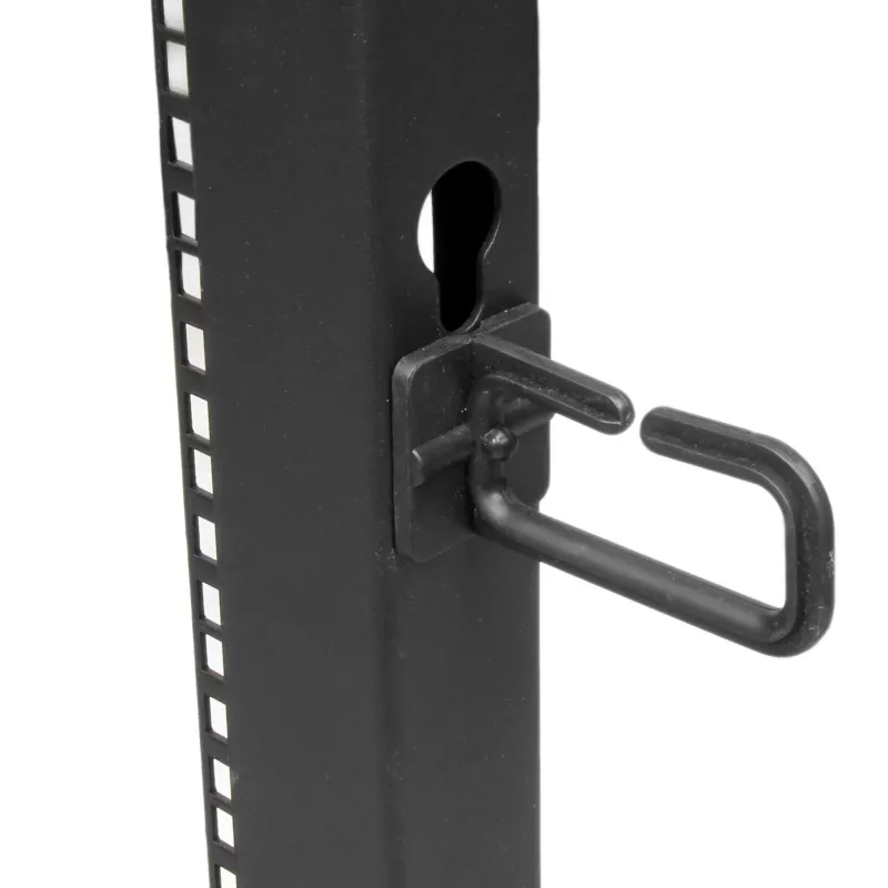 StarTech.com 4-Pfosten 12U Mobiler Open-Frame Server-Rack, Vier-Pfosten 19 Zoll Netzwerk-Rack mit Rädern, Rollbares Rack mit einstellbarer Tiefe für Computer/AV/Daten/IT-Ausrüstung – Rollen, Nivellierfüße oder Bodenmontage