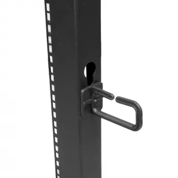 StarTech.com 4-Post 25U Mobiles Open-Frame-Server-Rack, Vier-Pfosten-19-Zoll-Netzwerk-Rack mit Rädern, Rollbares Rack mit einstellbarer Tiefe für Computer-/AV-/Daten-/IT-Ausrüstung – Rollen, Nivellierfüße oder Bodenmontage