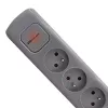 Power Extension Qoltec 50275 1.8m 5 AC Outlets Indoor Grau