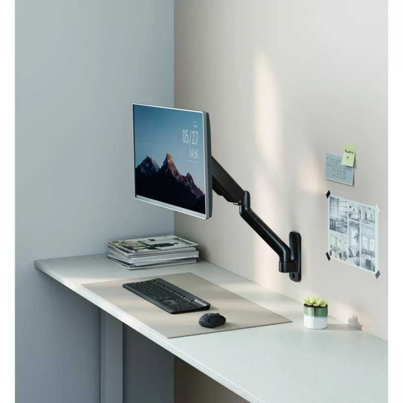 Techly ICA-LCD G112E drehbare Wandhalterung mit Gasfeder, für 1 Display 17-32 Zoll (43-81,3 cm), 9 kg