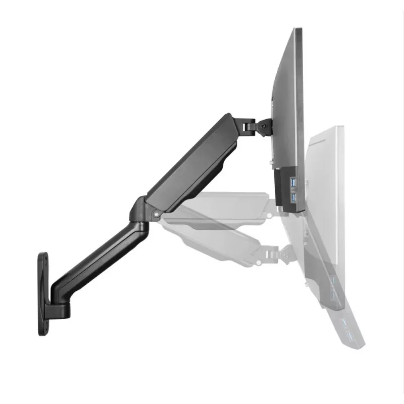 Techly ICA-LCD G112E drehbare Wandhalterung mit Gasfeder, für 1 Display 17-32 Zoll (43-81,3 cm), 9 kg